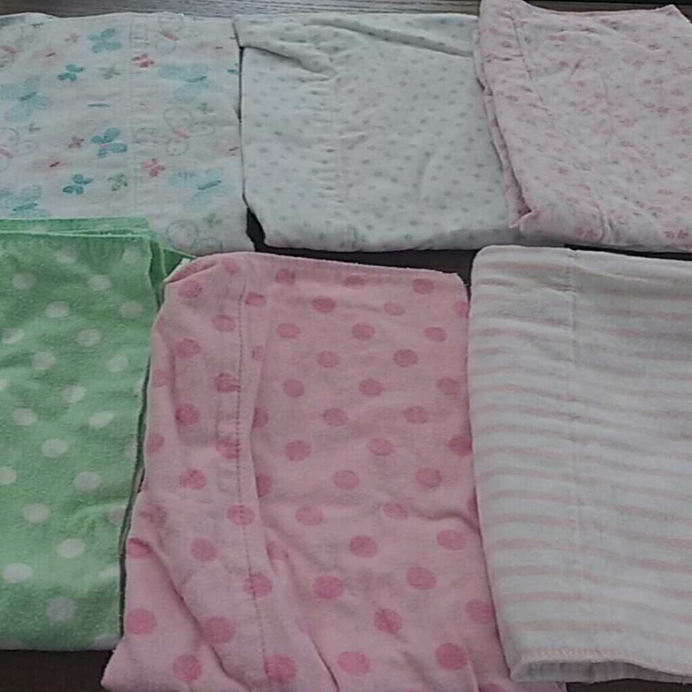 Bundle Of 6 Burp Cloth